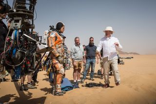 Human Footfall On Mars: Sir Ridley Scott suggests the nuance of movement in Martian gravity to Matt Damon