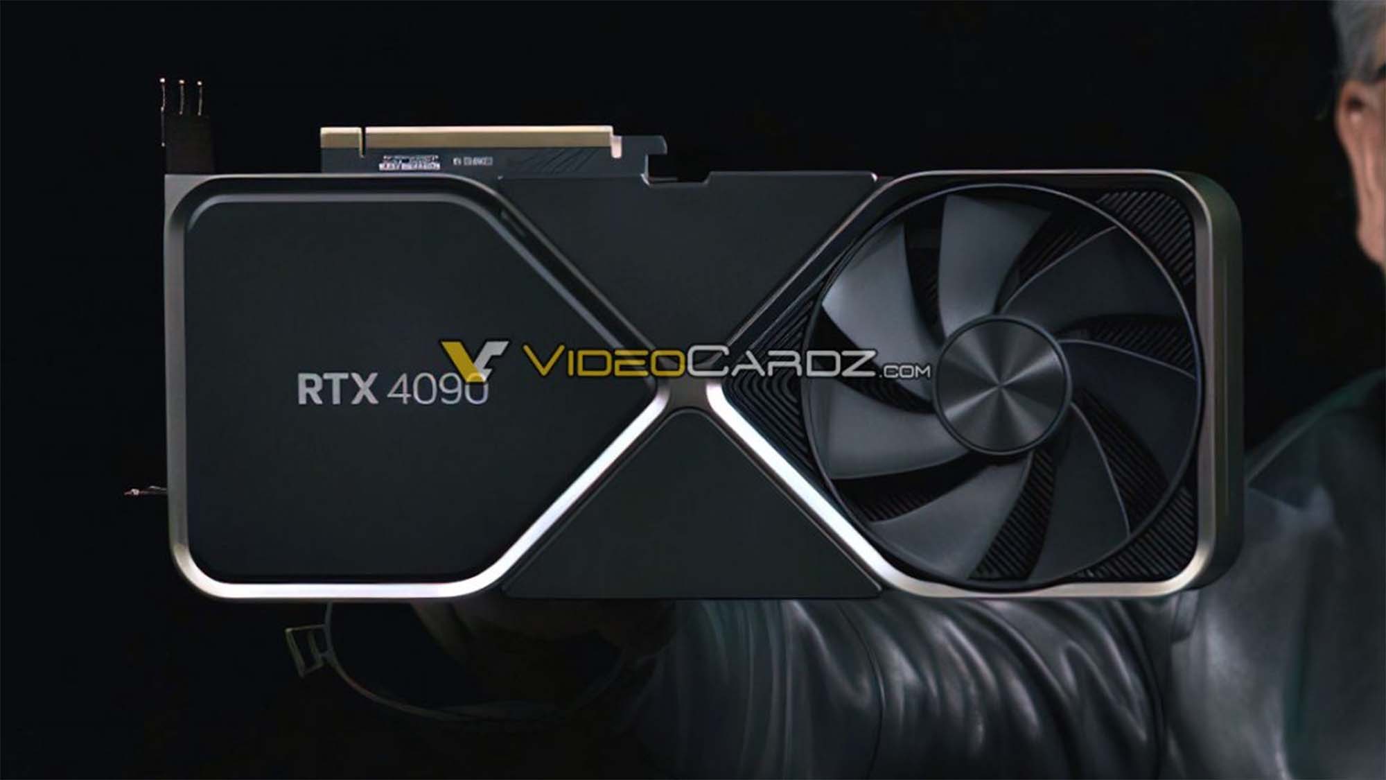 A fake image of the RTX 4090 graphics card