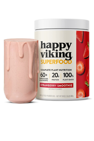 happy viking stawberry smoothie