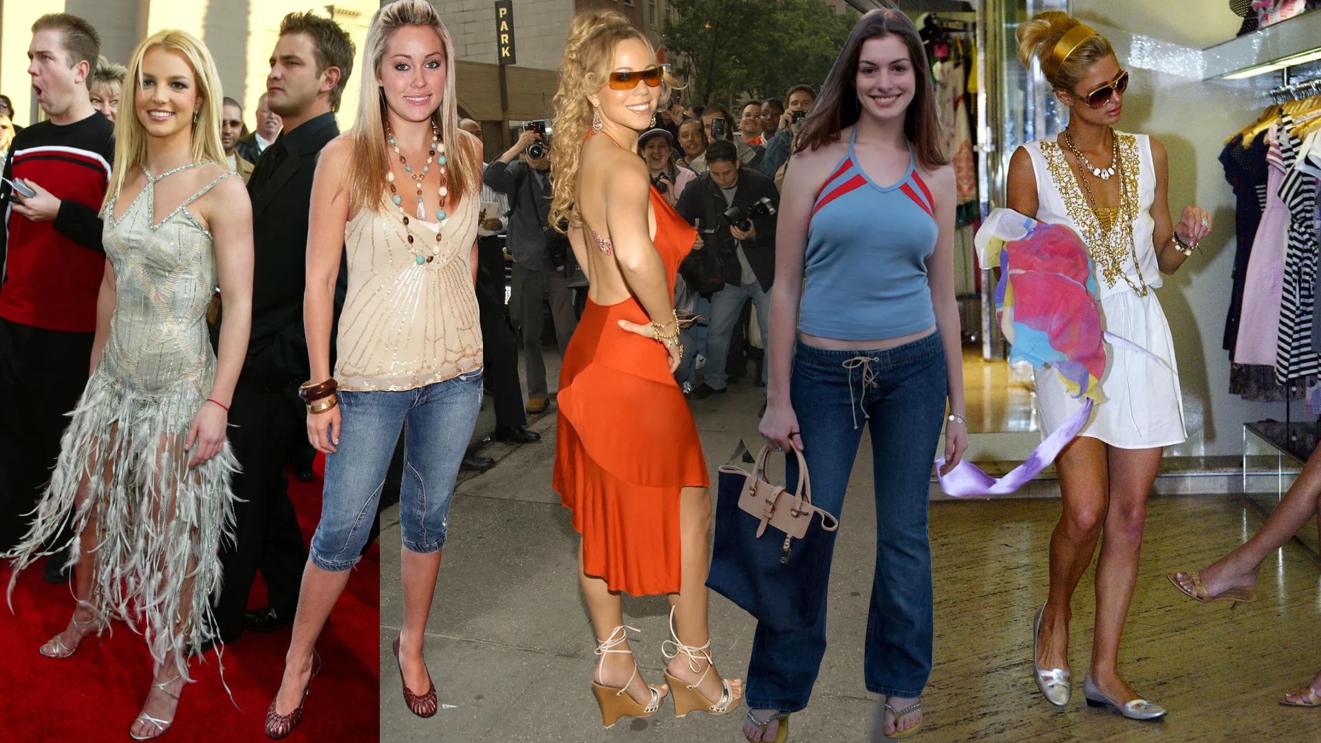 Britany Spears, Lauren Conrad, Mariah Carey, Anne Hathaway, Paris Hilton