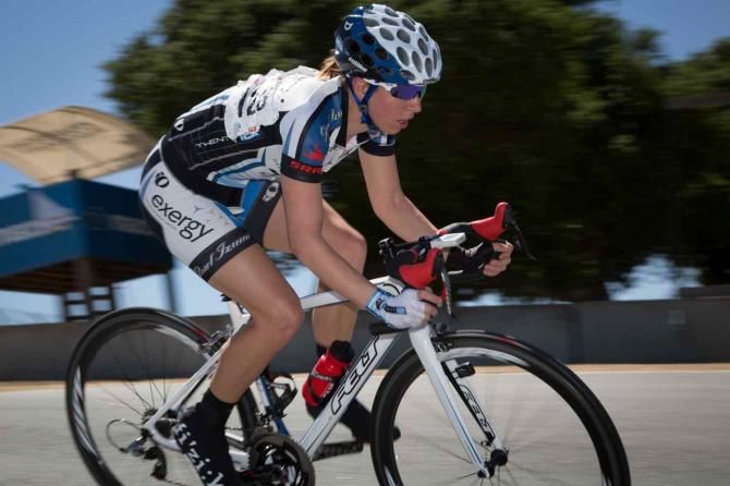 Jacquelyn Crowell showed no signs of fatigue during her race-long breakaway where she claimed the overall race win.