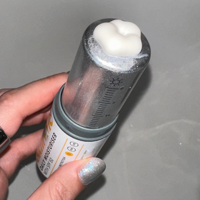 A close up of the Skin + Me Daily Moisturiser With SPF50 for Sensitive Skin