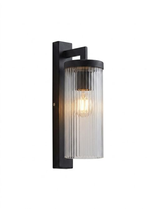 Noir Industrial Outdoor Wall Light