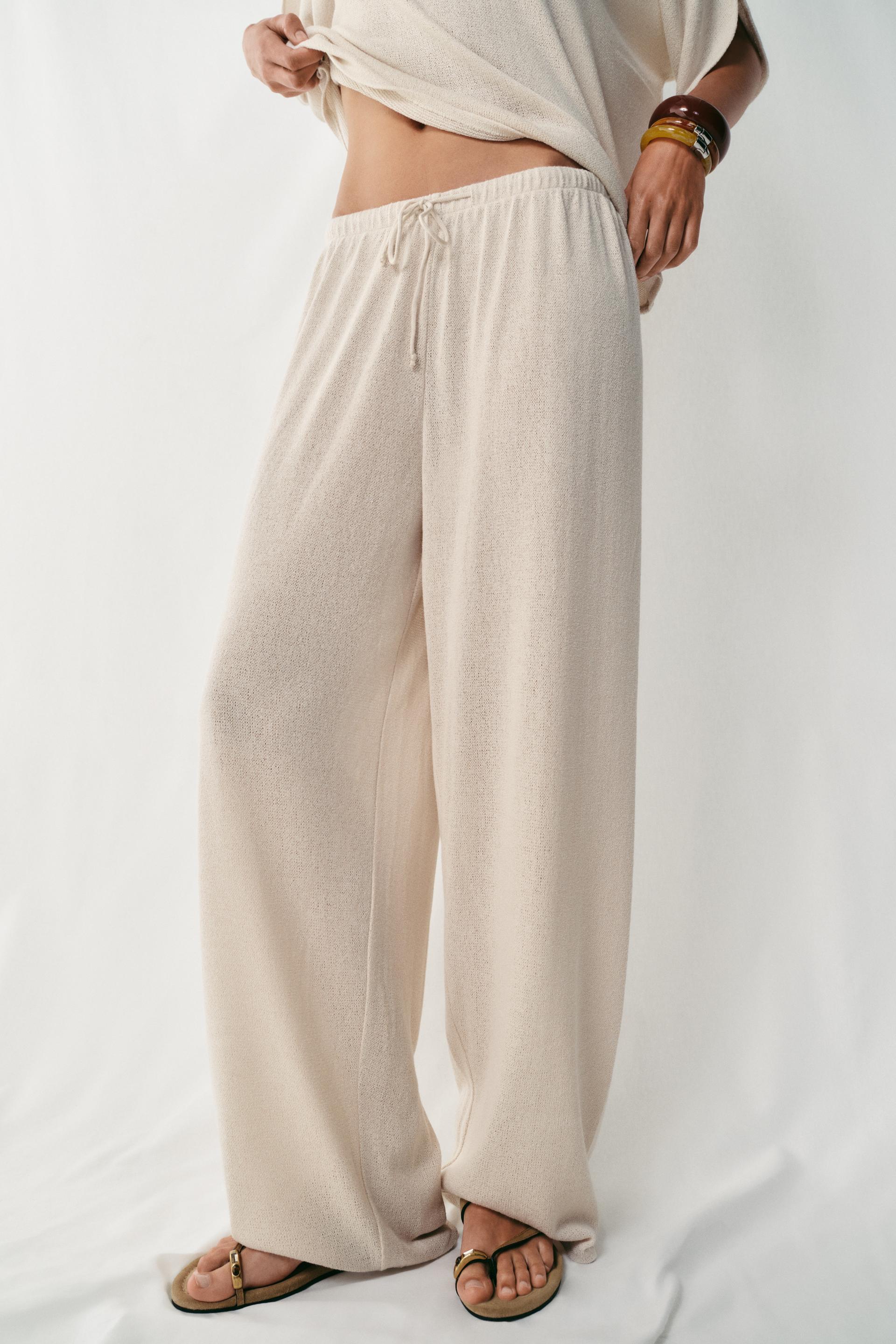 ZARA, Rustic Wide Leg Pants