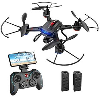 Holy Stone F181W WiFi FPV Drone with 720P Wide-Angle HD Camera Live Video RC Quadcopter with Altitude Hold, Gravity Sensor Function, RTF and Easy to Fly for Beginner, Compatible with VR Headset