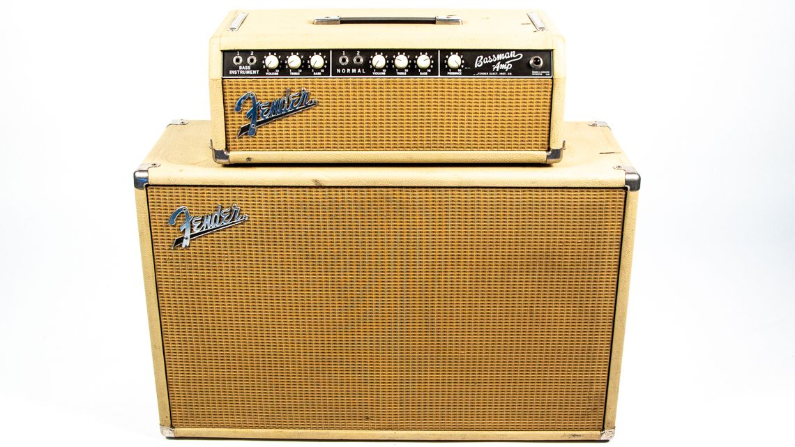 1963 Fender Blonde Bassman with 2x12 cab