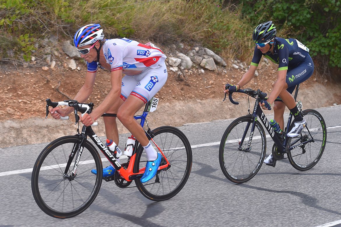 Tobias Ludvigsson and Marc Soler at the Vuelta a Espa&ntilde;a