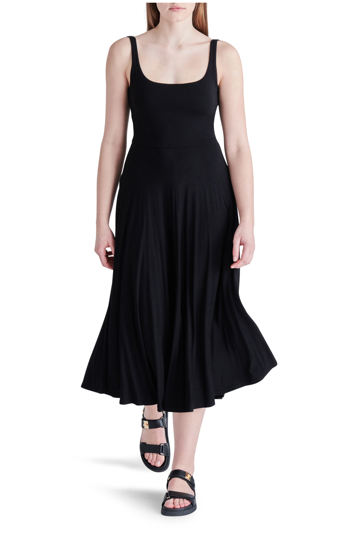 Steve Madden Jayden Scoop Neck Midi Dress