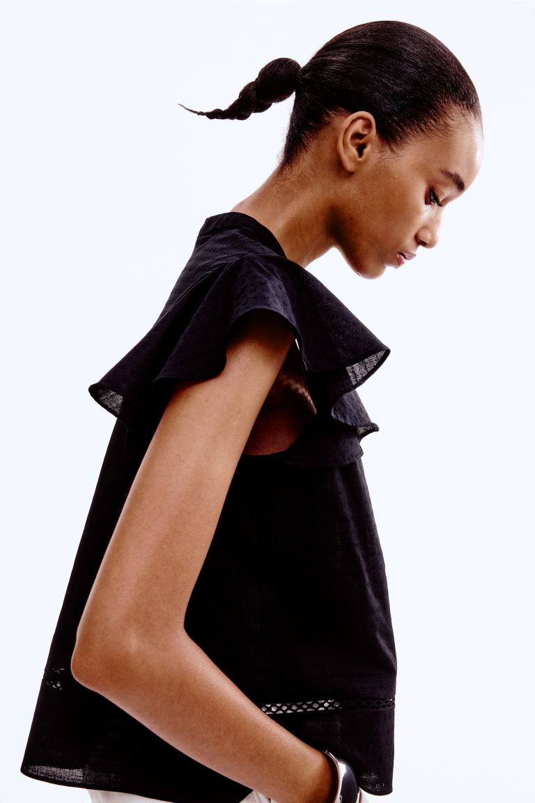 Dobby-Weave Blouse