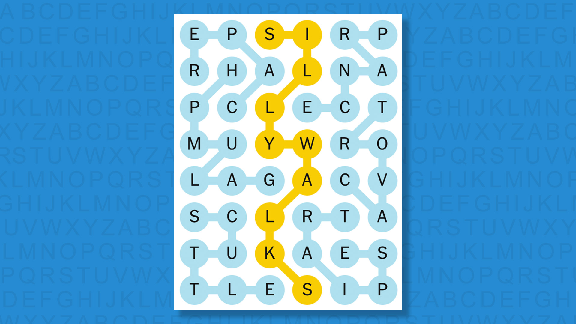 NYT Strands answers for game 593 on a blue background