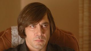 Head and shoulders shot of Javier Bardem in &quot;No Country for Old Men&quot;