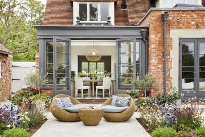 orangery ideas dark grey contemporary exterior by Westbury Garden Rooms