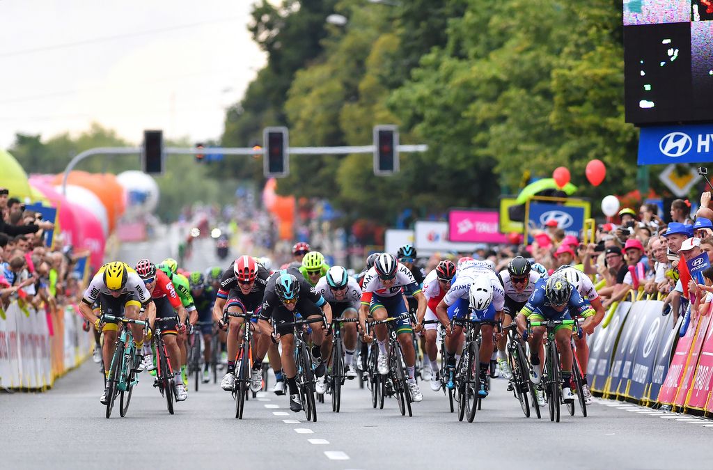 The sprint winds up