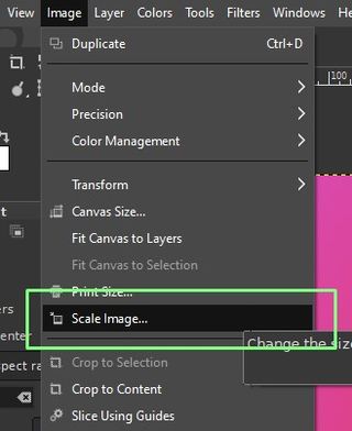Resize Images in GIMP