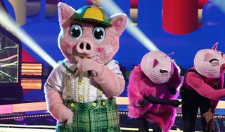 The Piglet singing on The Masked Singer on Fox