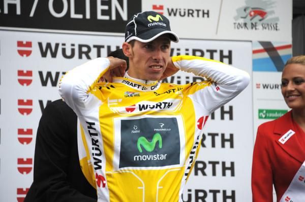 Rui Costa (Movistar) remains in the race lead at the Tour de Suisse