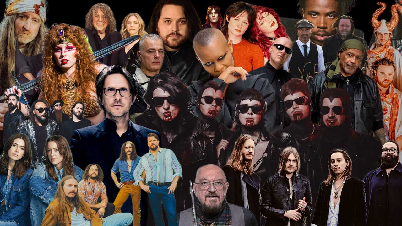 Montage of many of the artists behind the Top 50 rock songs of 2025