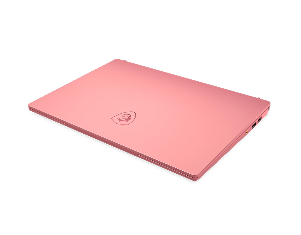 MSI Prestige 14 Rose Pink closed