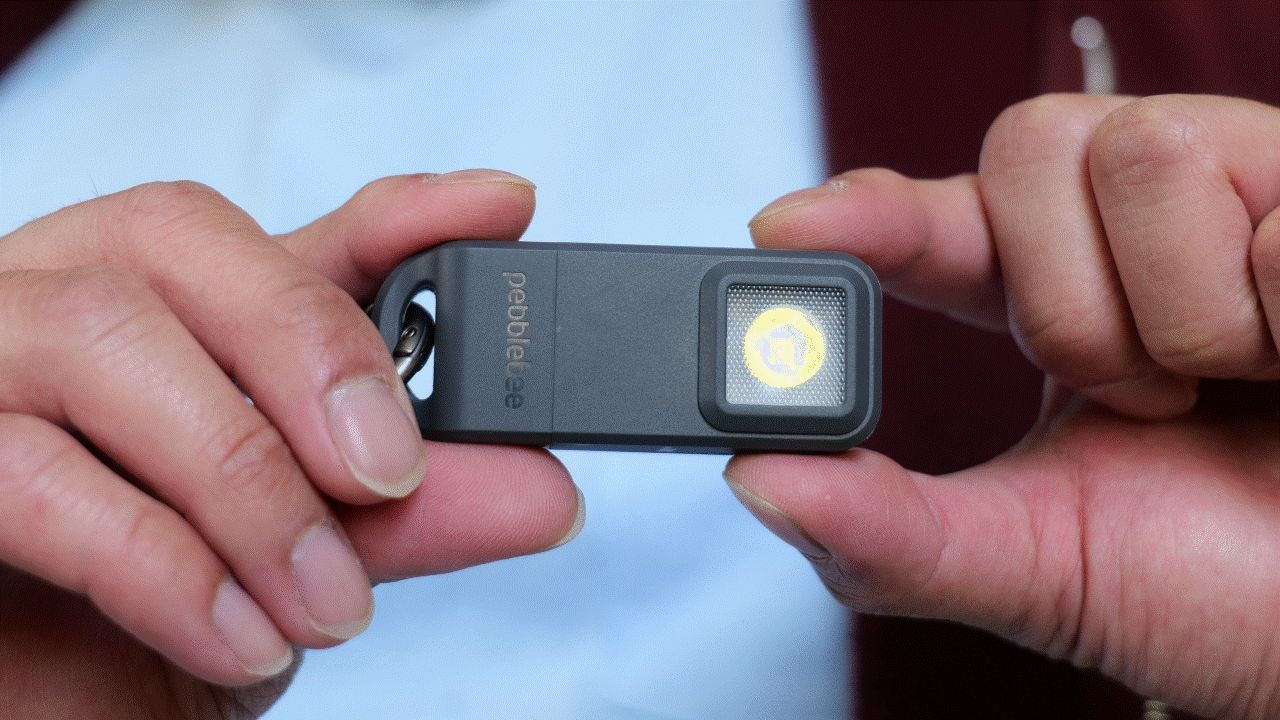 Pebblebee Halo triggering alert.