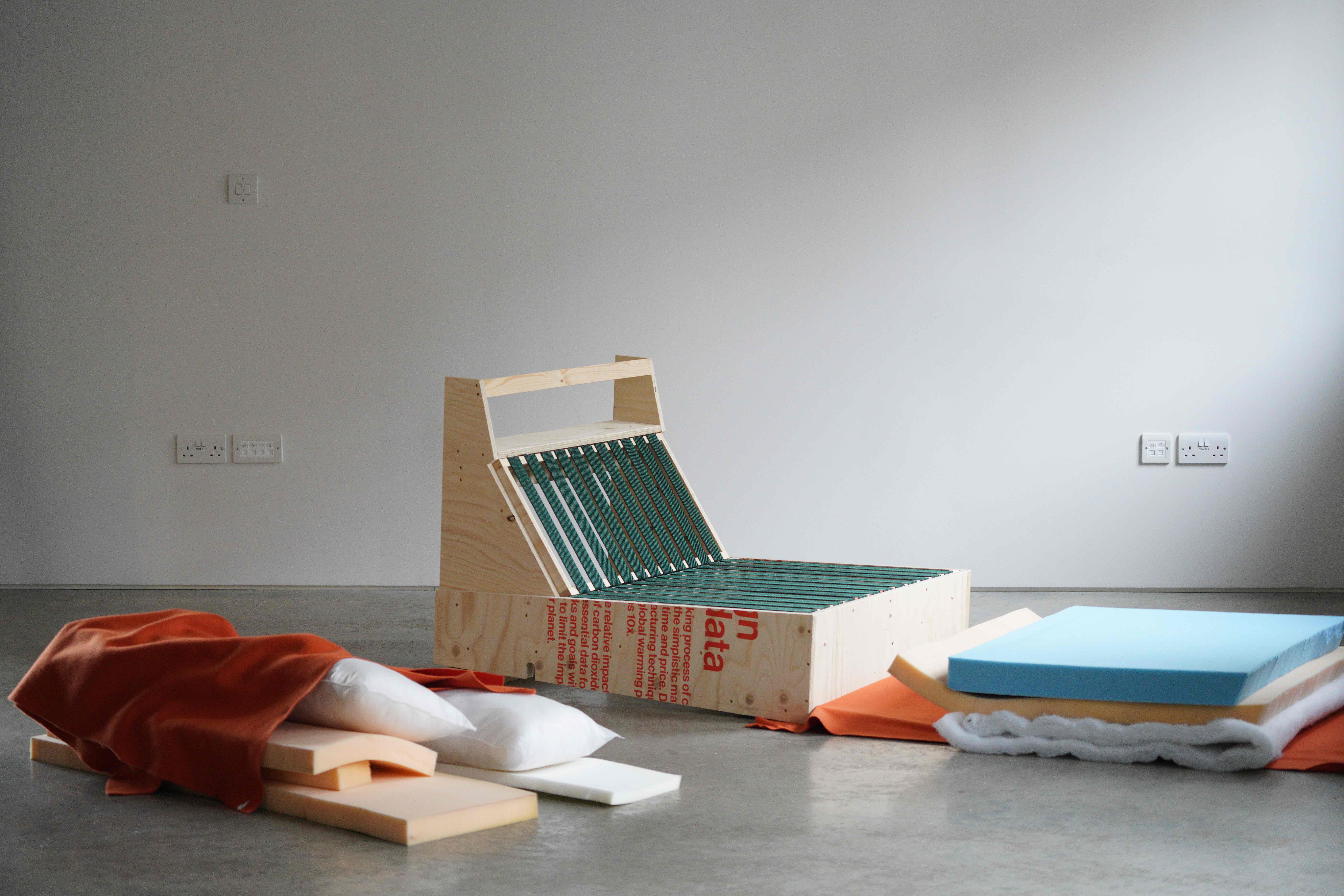 Deconstructed model of a sofa