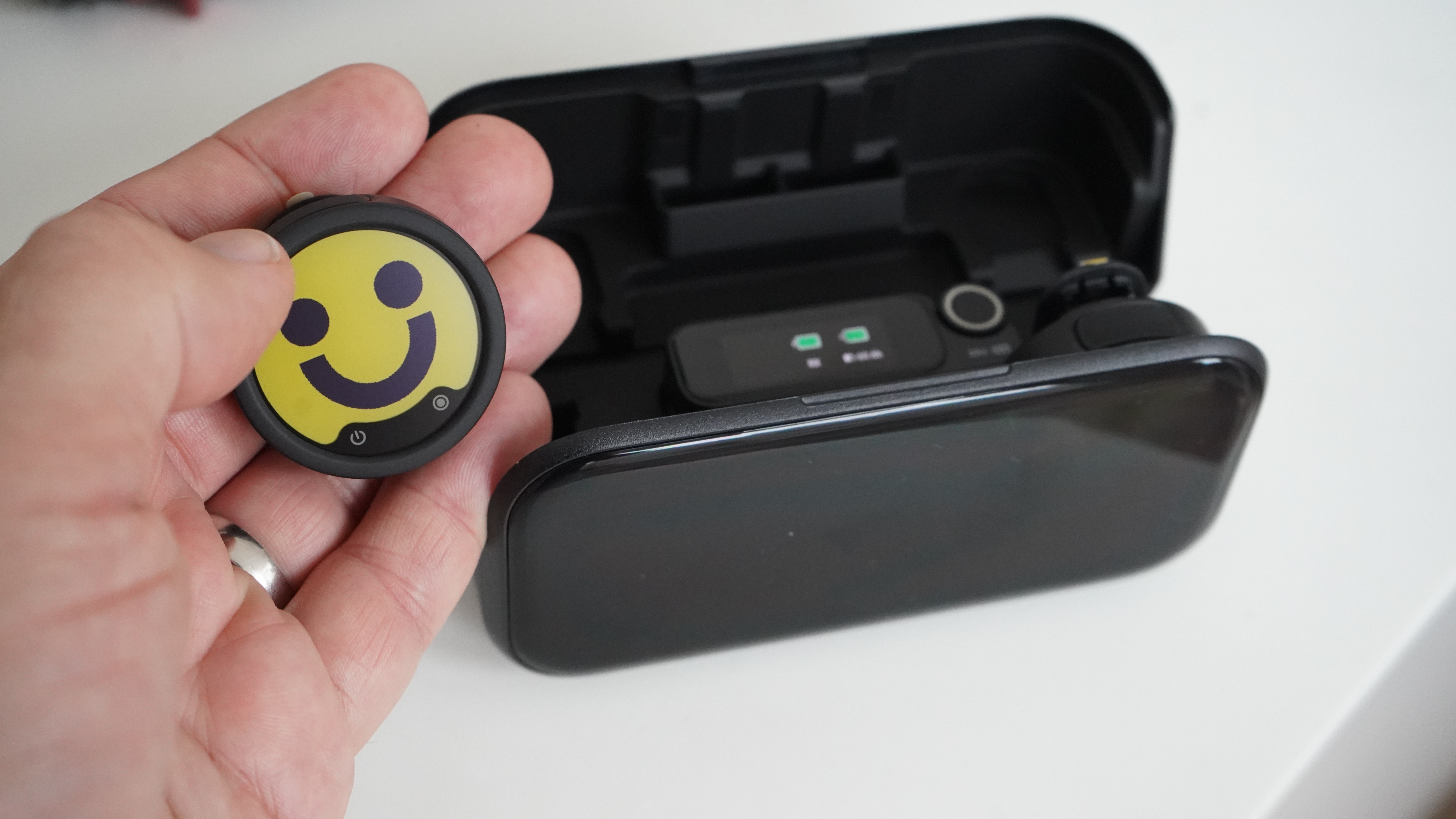 Insta360 Mic Pro in hand