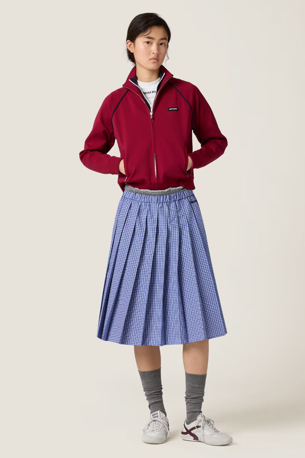 Miu Miu Checked skirt
