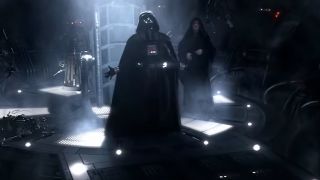 Darth screaming "NO!" in Star Wars: Revenge of the Sith