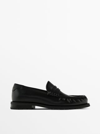 Black Leather Loafers