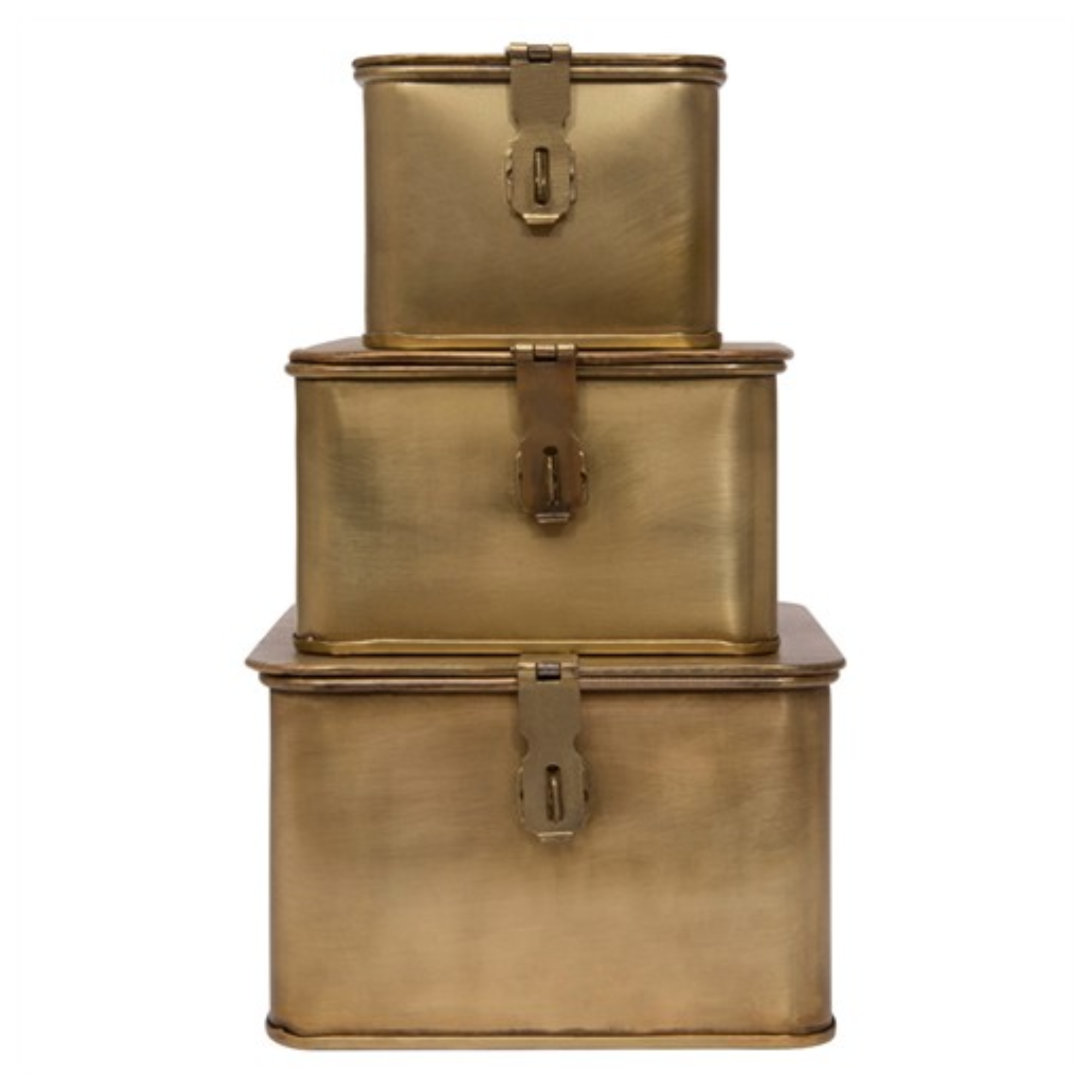 set of three antique decorative boxes