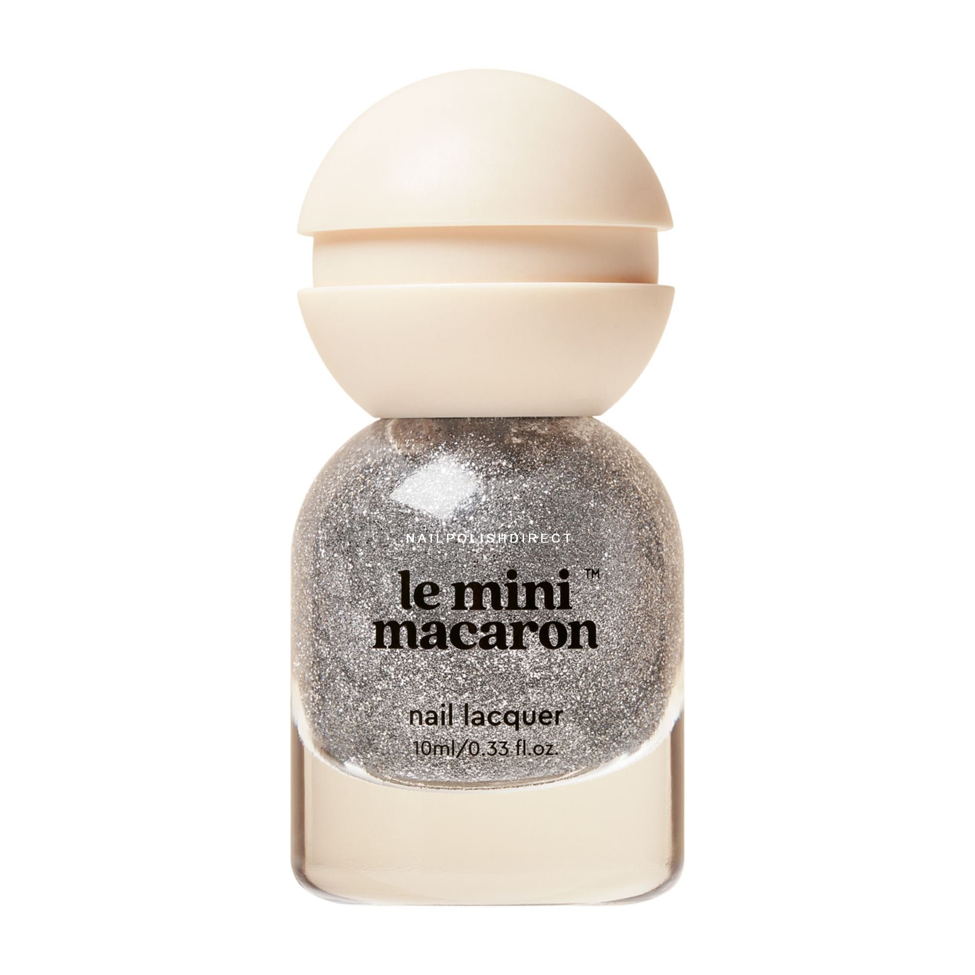 Le Mini Macaron Nail Polish In Silver Disco