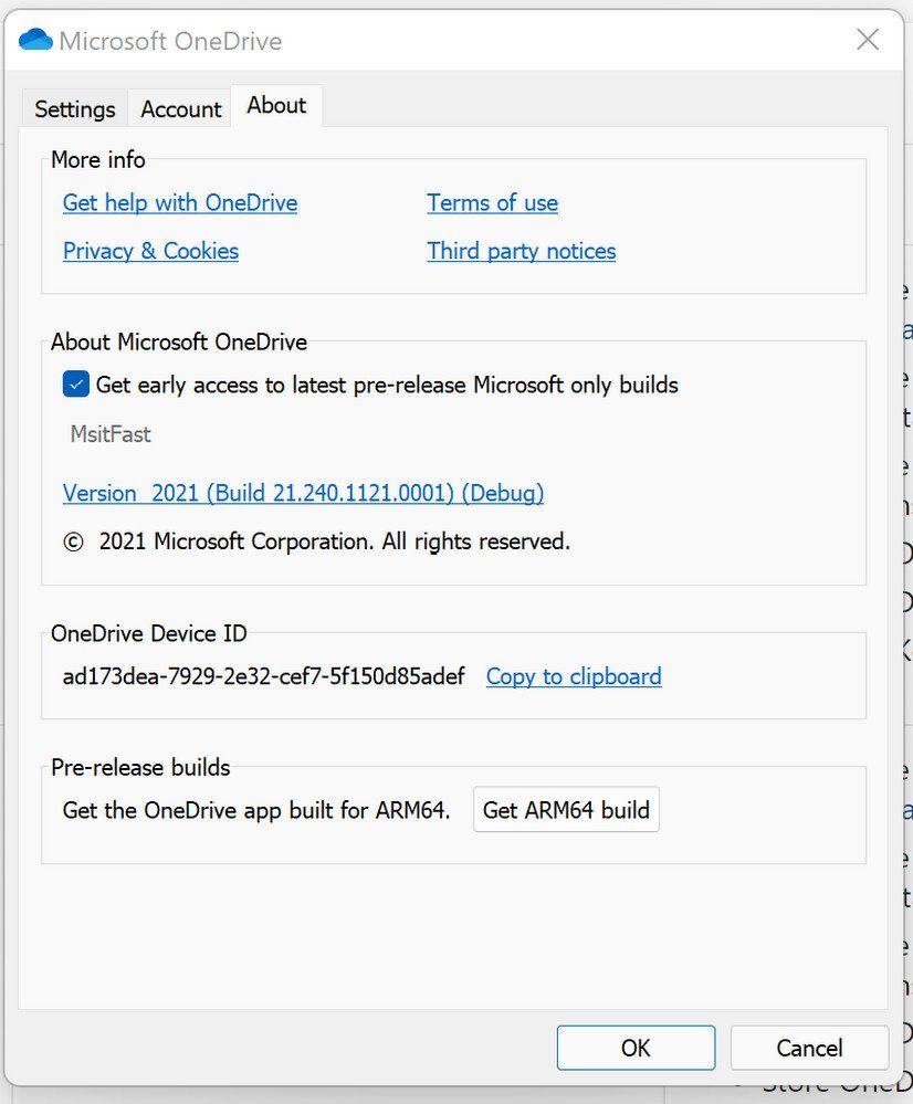 OneDrive Insider Windows