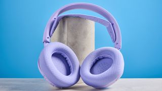 A Lavender SteelSeries Arctis Nova 3 Wireless gaming headset