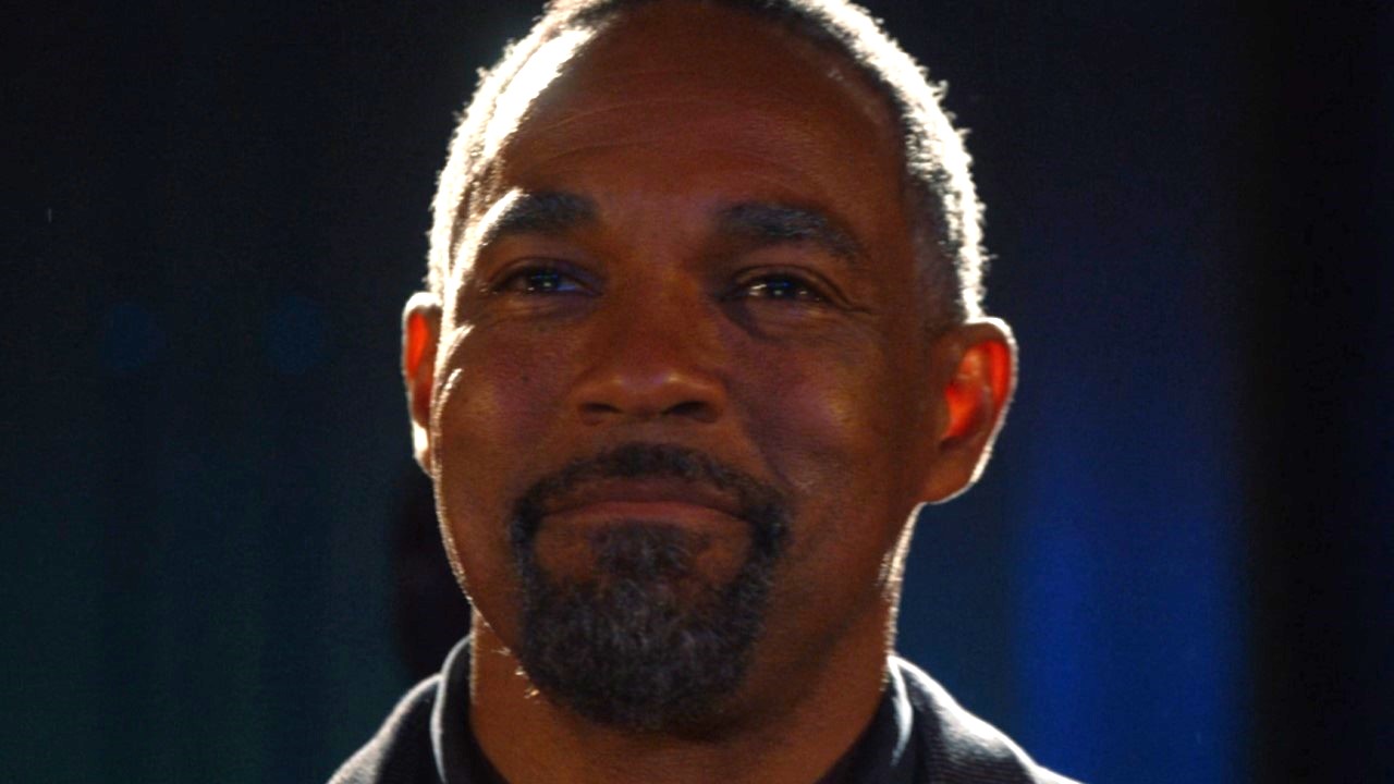 Ben Warren (Jason George) looks proudly at his children graduating during a flash forward in the Station 19 series finale.