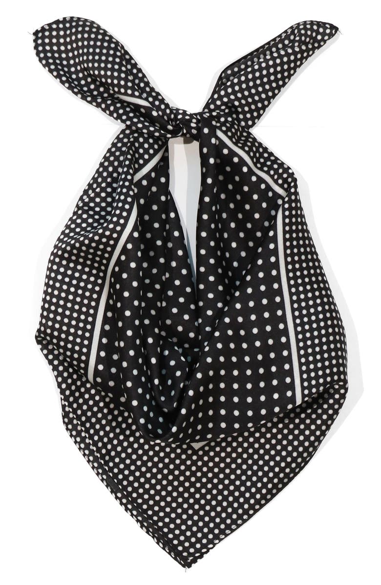 Isabella Polka Dot Square Scarf