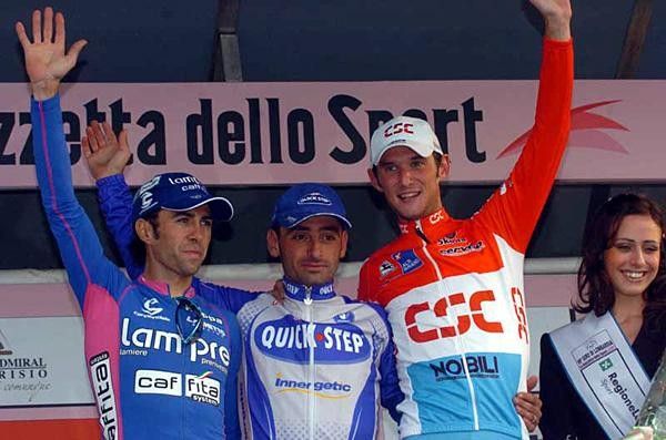 The podium (L to R):