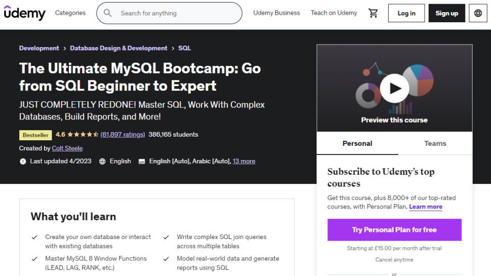 Best SQL online course of 2025 | TechRadar