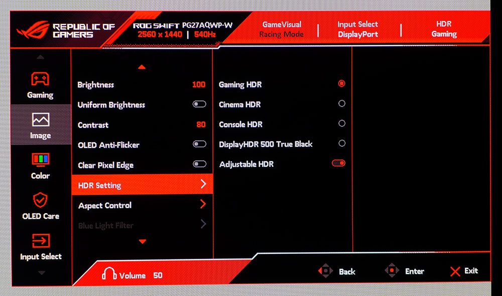 Asus ROG Swift PG27AQWP-W