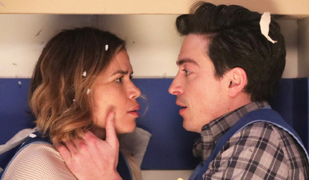 superstore amy jonah season 2 tornado kiss