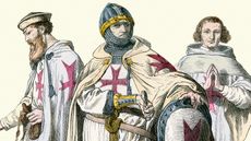 Vintage illustration of Knights Templar