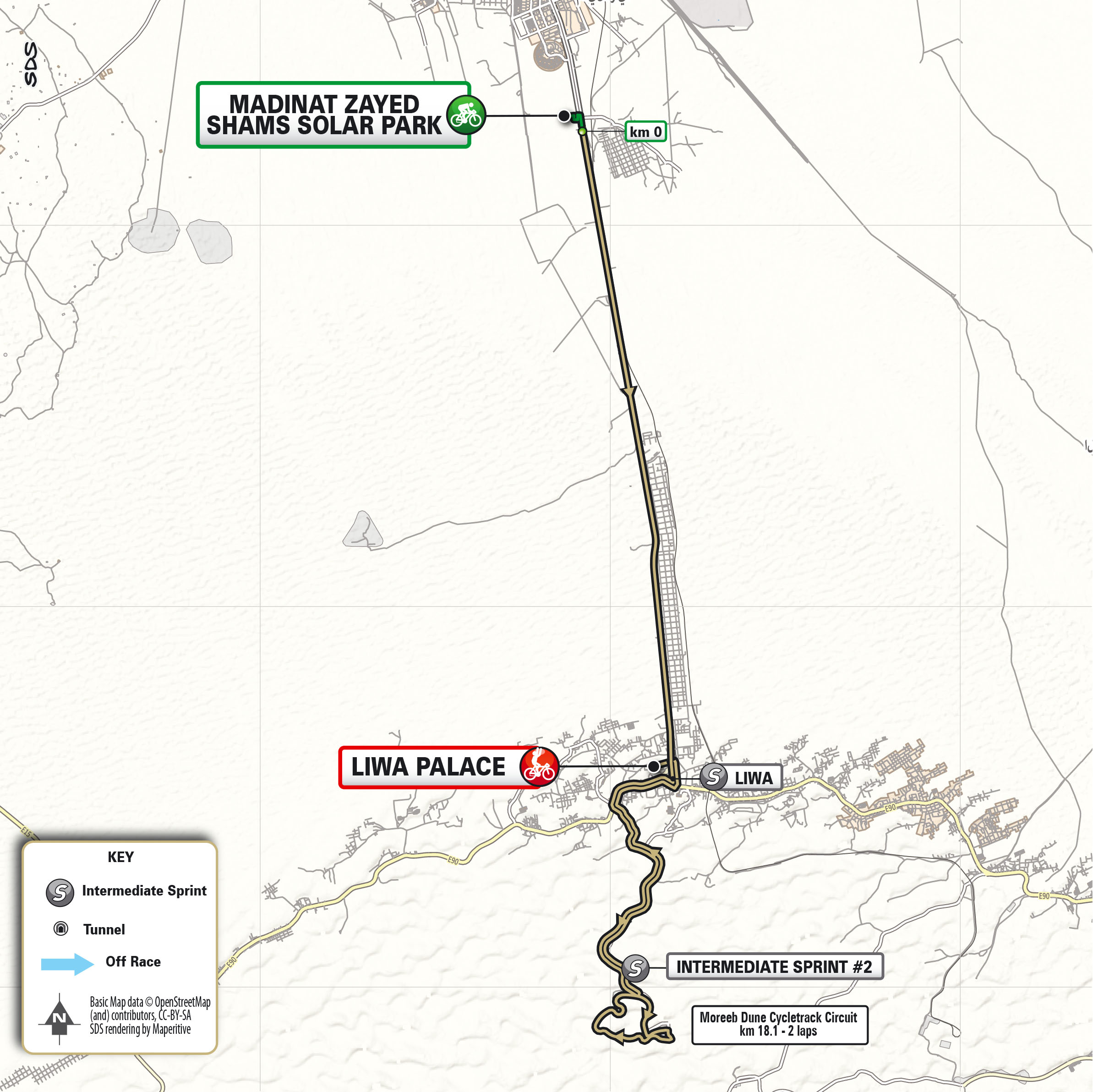 Maps and profiles of the 2025 UAE Tour