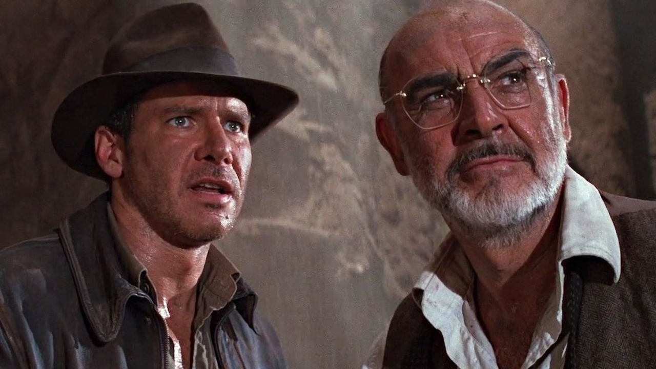 Harrison Ford y Sean Connery en Indiana Jones y la última cruzada