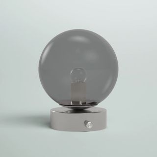 Brushed Nickel Brainard Metal Globe Lamp