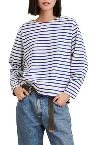 Lakeside Stripe Cotton Top