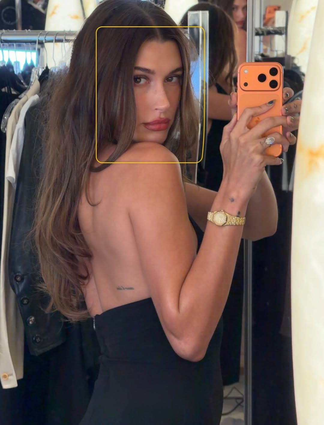 Hailey Bieber's Seoul Style Includes Two Chanel Bags, a Sheer Crochet Top, and Her Favorite Heeled Flip-Flops