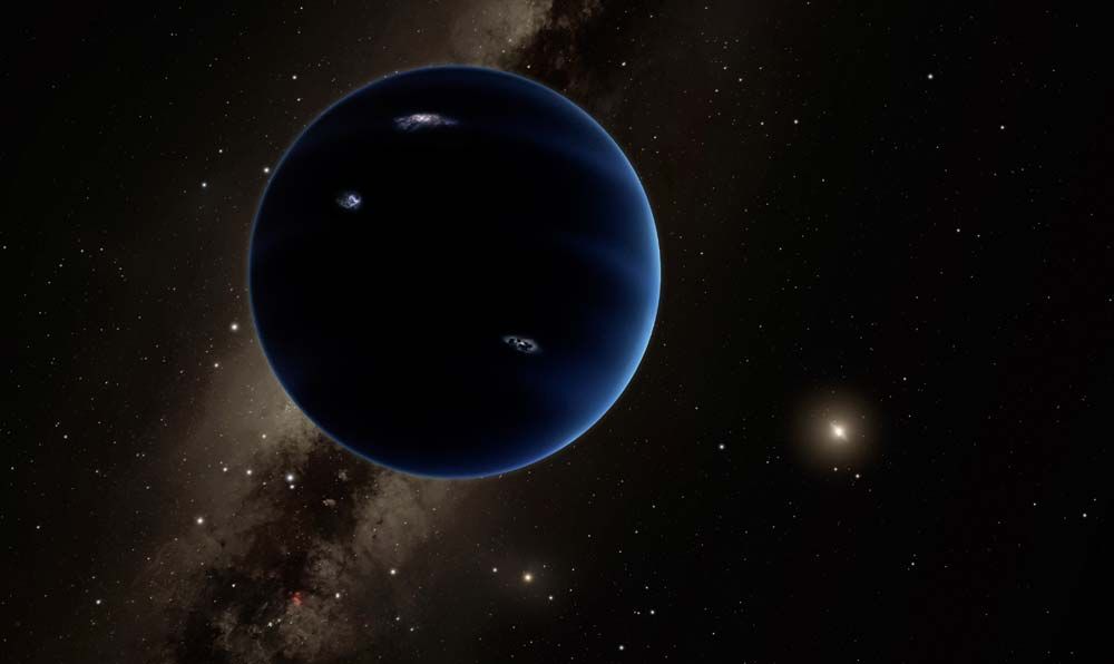 Artist&#039;s illustration of &quot;Planet Nine&quot;