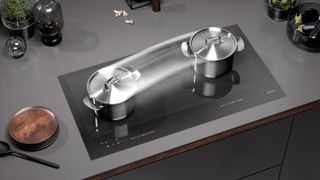 induction hob with downdraught extractor