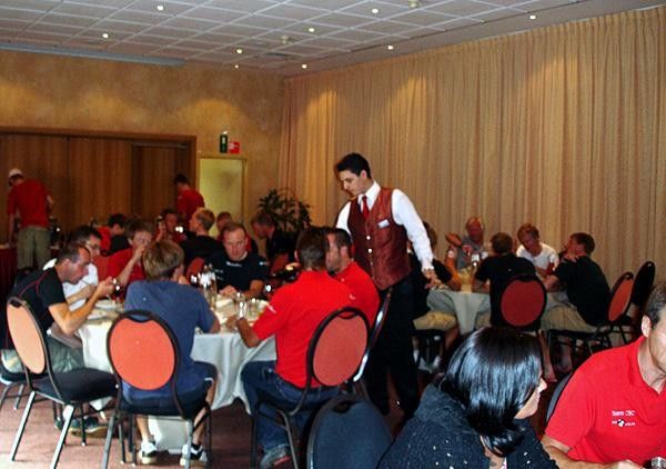 The team's dining room
