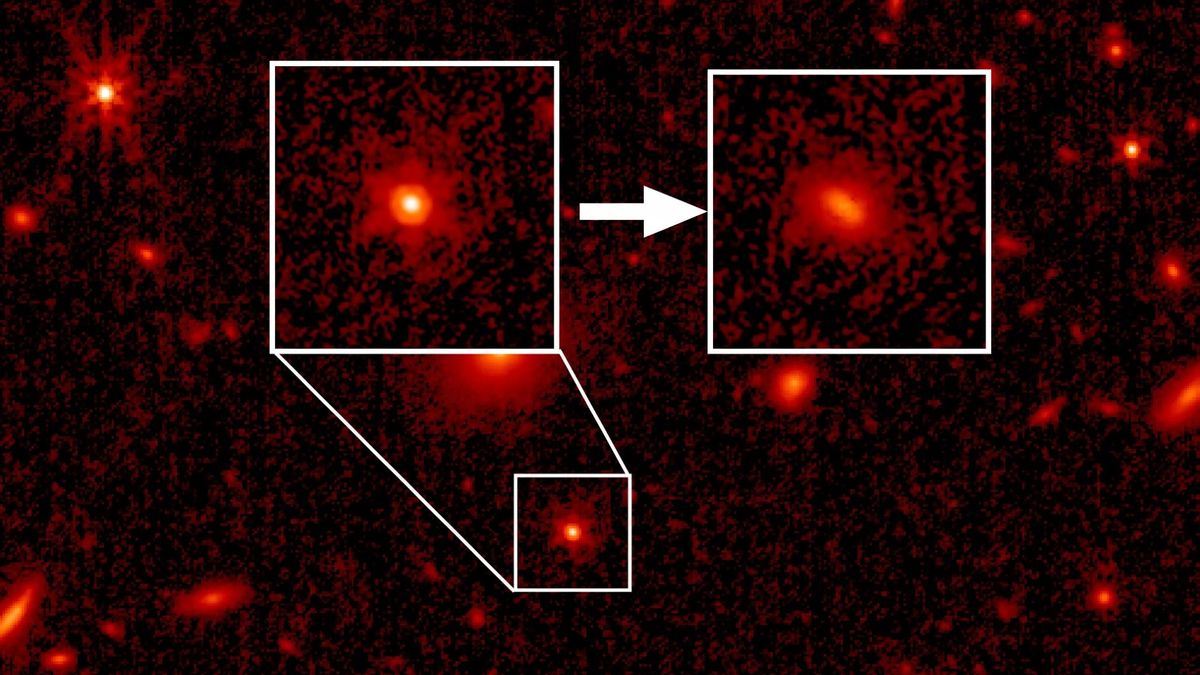 Telescopio espacial James Webb ve la primera luz estelar de un antiguo cuásar