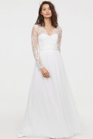H&M lace wedding dress