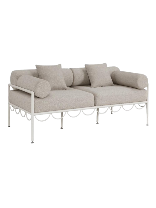 Pemberly Row Contemporary Patio Loveseat
